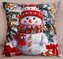 Vánoční polštář HAPPY SNOWMAN II. 40x40 cm Mybesthome