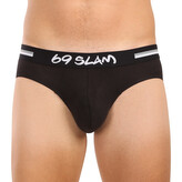 Pánské slipy 69SLAM Hanry plain bamboo hip černé (MBCPLN-BK) M