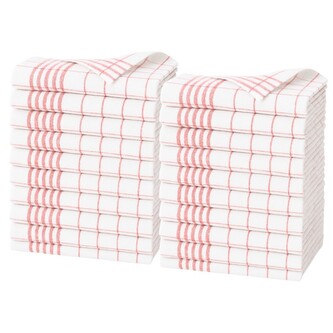 ARÔME HOME Sada utěrek 20 kusů 50*70 cm, 100% bavlna, červené ARÔME HOME Sada utěrek 20 kusů 50*70 cm, 100% bavlna, červené