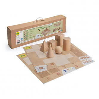 Drewniana Gra edukacyjna Bryły geometryczne Erzi Drewniana Gra edukacyjna Bryły geometryczne Erzi