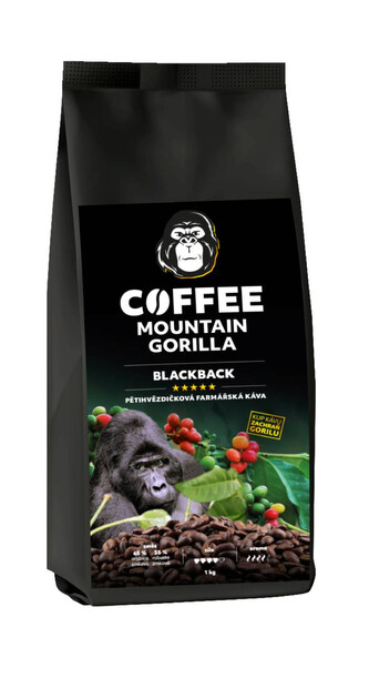 Mountain Gorilla COFFEE Blackback, espresso směs, 1kg Mountain Gorilla COFFEE Blackback, espresso směs, 1kg
