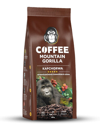 Mountain Gorilla COFFEE Kapchorwa, 100 % arabica, 250g Mountain Gorilla COFFEE Kapchorwa, 100 % arabica, 250g