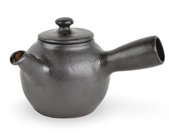 Keramická konev Kyusu Genmai hnědá lesklá cca 0,45 l