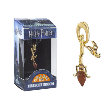 The Noble Collection Přívěsek Lumos - Koště Kulový blesk, Harry Potter