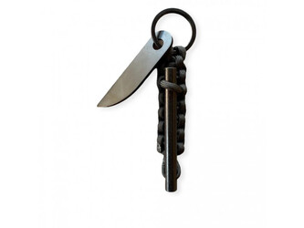 PK Shop Paracord SURVIVAL klíčenka s křesadlem S, škrtadlo, zelená PK Shop Paracord SURVIVAL klíčenka s křesadlem S, škrtadlo, zelená