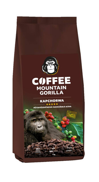 Mountain Gorilla COFFEE Kapchorwa, 100 % arabica, 1kg Mountain Gorilla COFFEE Kapchorwa, 100 % arabica, 1kg