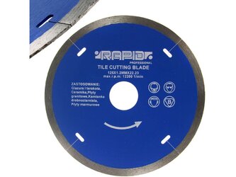 Kotouč řezný diamantový 125x1.2x22.2mm RAPID