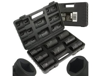 Nástrčné rázové hlavice 3/4", 17-32mm, sada 8ks BJC