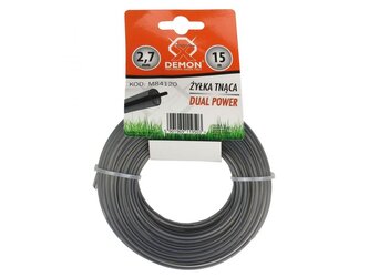 Struna zesílená, kulatý profil, 15m, 2,7mm DEMON Struna zesílená, kulatý profil, 15m, 2,7mm DEMON