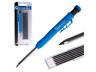 Tužka stavební, tesařská, s pouzdrem a vyměnitelnou tuhou, 2,8mm, tvrdost HB GEKO Tužka stavební, tesařská, s pouzdrem a vyměnitelnou tuhou, 2,8mm, tvrdost HB GEKO