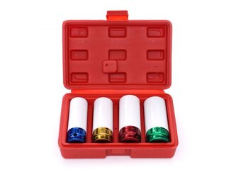 Nástrčné rázové hlavice 1/2" na ALU disky 17, 19, 21, 22mm KRAFT&DELE;