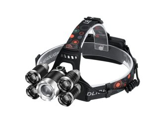 Čelovka (nabíjecí) 5xLED 1xT6 zoom + 4xQ5 KRAFT&DELE;