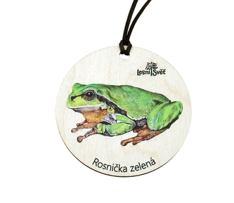 Lesní svět Dřevěná medaile klasik - Rosnička