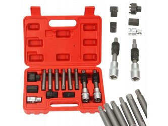 Sada klíčů 13ks na demontáž řemenic alternátorů MAR-POL