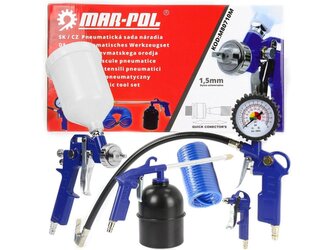 Pneumatická sada nářadí, 5ks MAR-POL