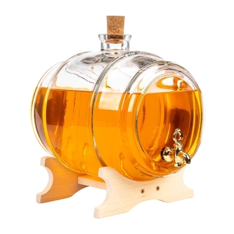 DuraHome Skleněný soudek ŠTĚSTÍ LUX, 4l, hladký