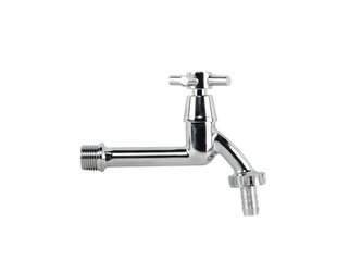 Kohoutek zahradní LONG, vstup 1/2", výstup 3/4", hadičník 1/2" - BRADAS