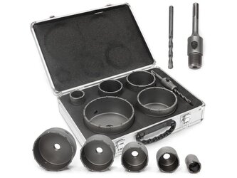 Korunkové vrtáky do betonu SDS PLUS, 40-120mm, sada 6 ks MAR-POL