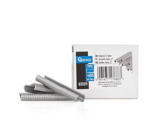 Sponky typu E pro uchycení pletiva oplocení, 600ks GEKO
