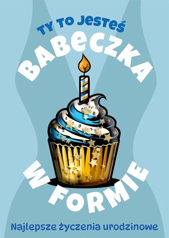 Karnet KF Urodziny babeczka w formie KF-006