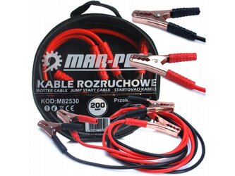 Startovací kabely 200A, 2m, 6mm2 MAR-POL