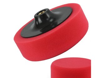 Leštící kotouč molitanový červený 150mm tloušťka 50mm s unašečem závit M14 MAR-POL