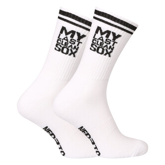 Ponožky Nedeto sportovní vysoké My Last Clean Sox bílé (1NOBT2) S Ponožky Nedeto sportovní vysoké My Last Clean Sox bílé (1NOBT2) S