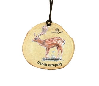 Lesní svět Dřevěná medaile letokruh - Daněk