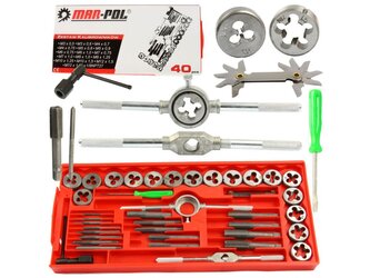 Závitníky sada 40ks MAR-POL