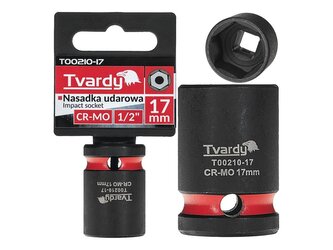 Rázová nástrčná hlavice 1/2", 17 mm, CrMo - TVARDY