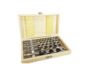 Vrtáky hadovité do dřeva 6-25mm, 230mm, sada 6ks MAR-POL