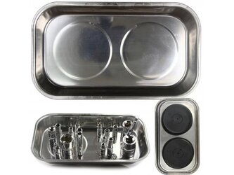 Magnetická miska obdélníková 240x140mm, 2 magnety MAR-POL