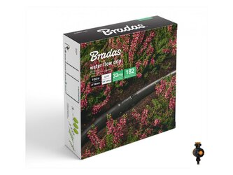 Zavlažovací sada, kapací hadice Water Flow Drip ø16mm 100m, 182ks příslušenství a zavlažovací hodiny BRADAS