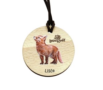 Lesní svět Dřevěná medaile masiv - Lišče