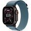 Apple Watch 49/46/45/44mm světle modrý Alpský tah velký černý titan