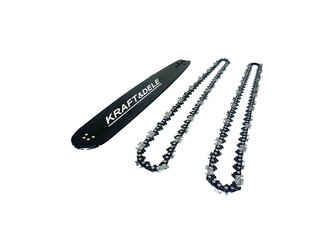 Vodící lišta na řetězové pily a 2 řetězy 35cm 14" 3/8" 1,3mm KRAFT&DELE;
