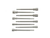 Klíče nástrčné do vrtačky, prodloužené, magnetické, sada 8ks, 6-13mm GEKO