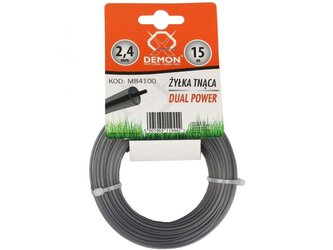 Struna zesílená, kulatý profil, 15m, 2,4mm DEMON