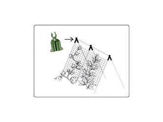 Spojka štítová pro zahradní tyče 11mm, nastavitelná, 4ks BRADAS