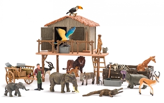 STACJA RATUNKOWA SAFARI DZIKIE ZWIERZ 38X33X7PUD