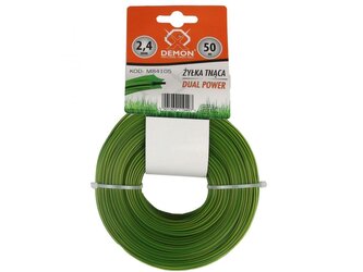 Struna zesílená, hvězdicový profil, 50m, 2,4mm DEMON