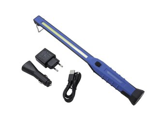 Dílenská lampa, úzká, LED COB 3 W, nabíjecí QUATROS