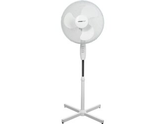 Stojanový ventilátor 40 cm, 45 W, bílý - STREND PRO