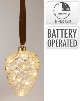 Szyszka wisząca LED 16 cm