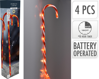 Komplet 4 lampek laska cukrowa 4 SZT.