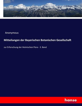 Mitteilungen der Bayerischen Botanischen Gesellschaft