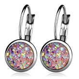 NBA001-LP Ocelové náušnice, LIGHT PINK