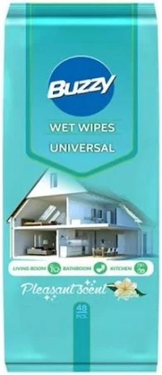 BUZZY Chusteczki nawiliżone uniwersalne50sztuk lemon