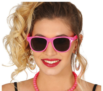 Růžové párty brýle Wayfarer - 80. léta - Fiestas Guirca