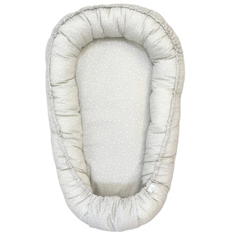 Hniezdo pre bábätko - ecru bodka